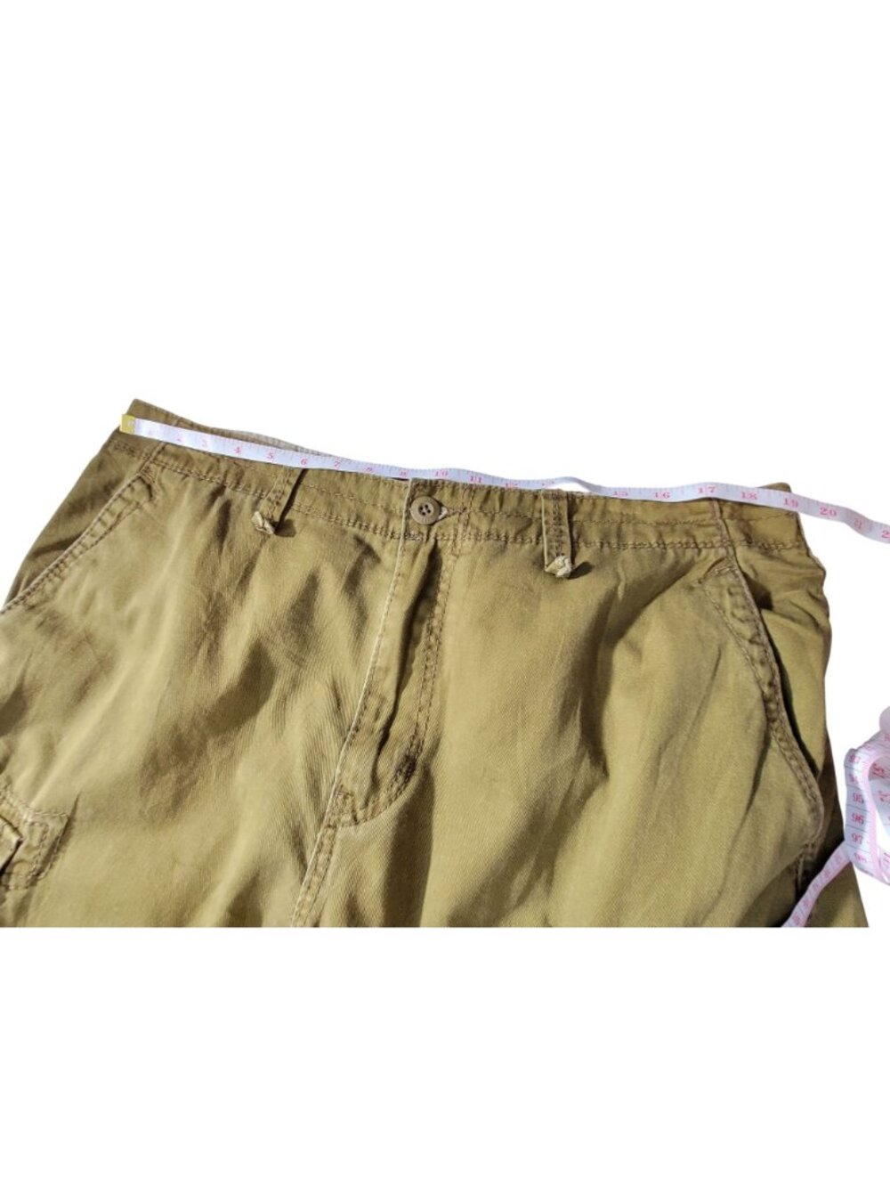Unionbay Mens Khaki Cargo Pants Size 36x32 Cotton Relaxed Fit Multi-Pocket - Picture 3 of 10